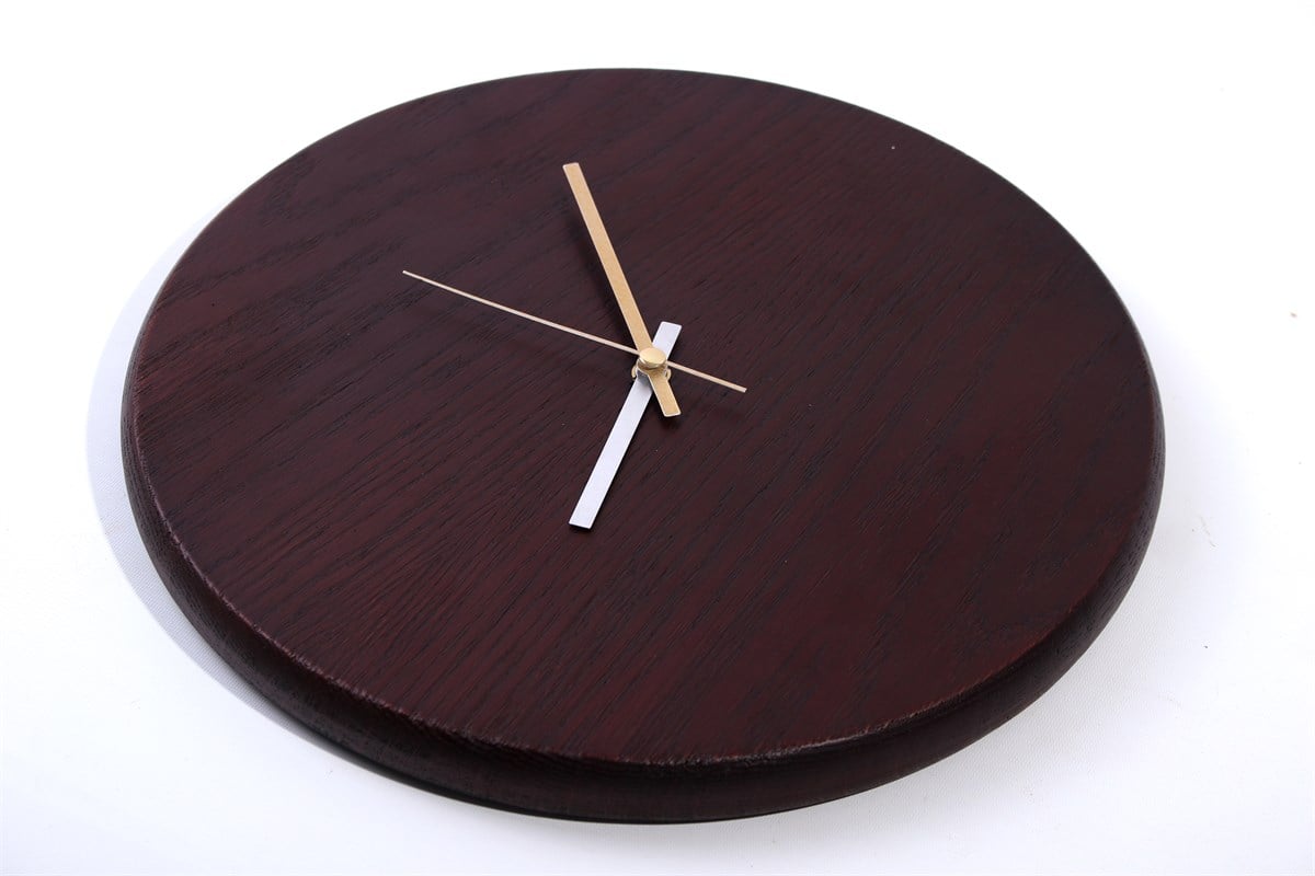 Metropolitan01 - Decorative Oak Wall Clock - Contemporary Wooden Style