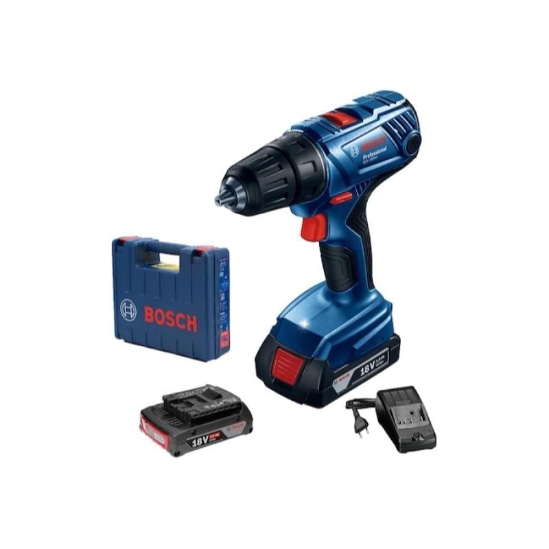 Bosch Profesyonel Seri GSR 180-Li 18V Akülü Delme Vidalama Çanta + 2,0Ah. Çift Akü