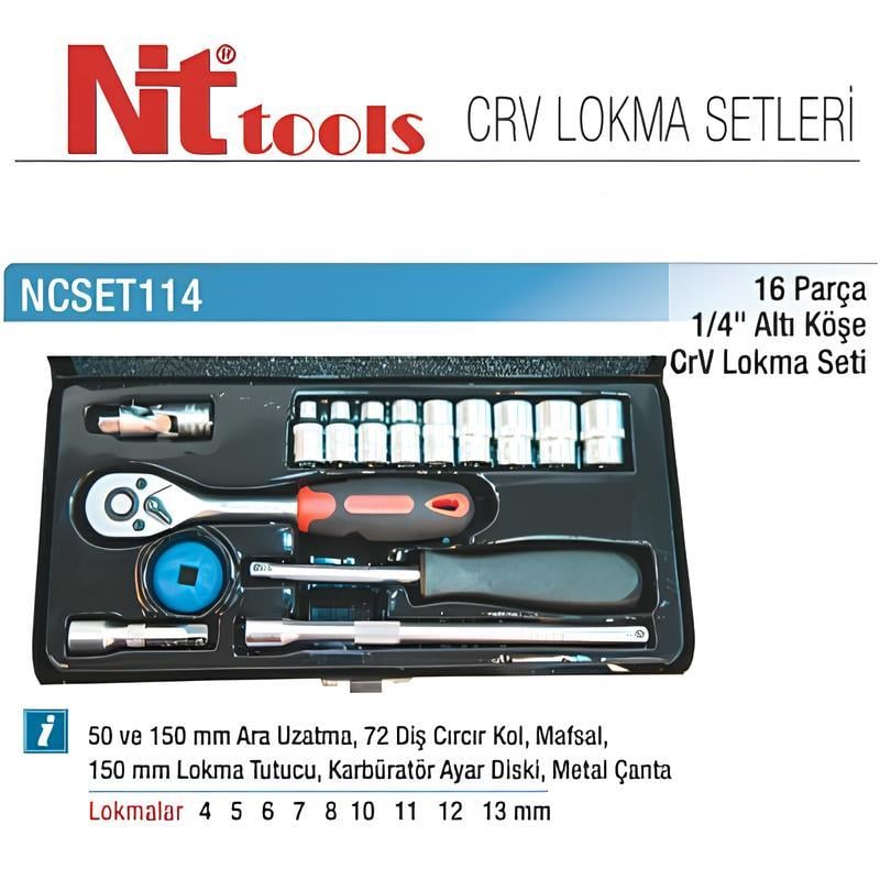 Nt Tools 16 Parça 1/4