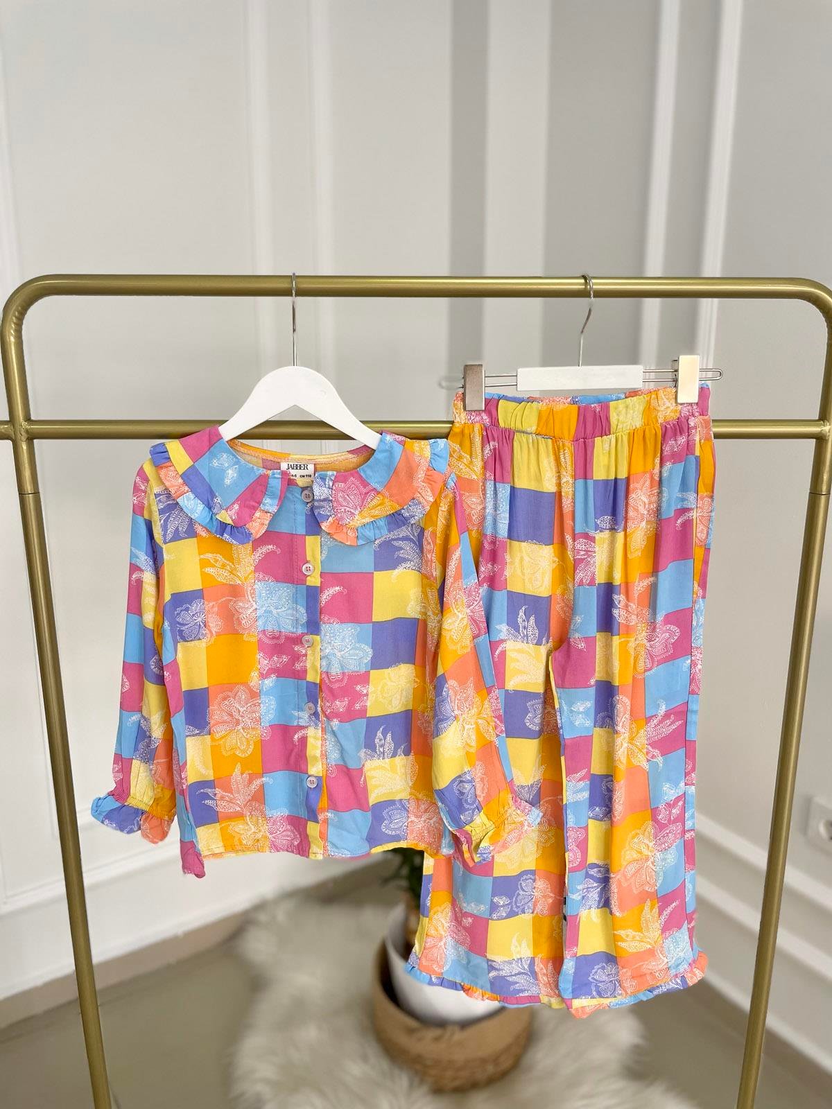 Kareli Pijama Takımı