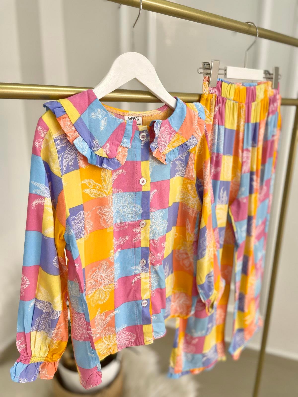 Kareli Pijama Takımı