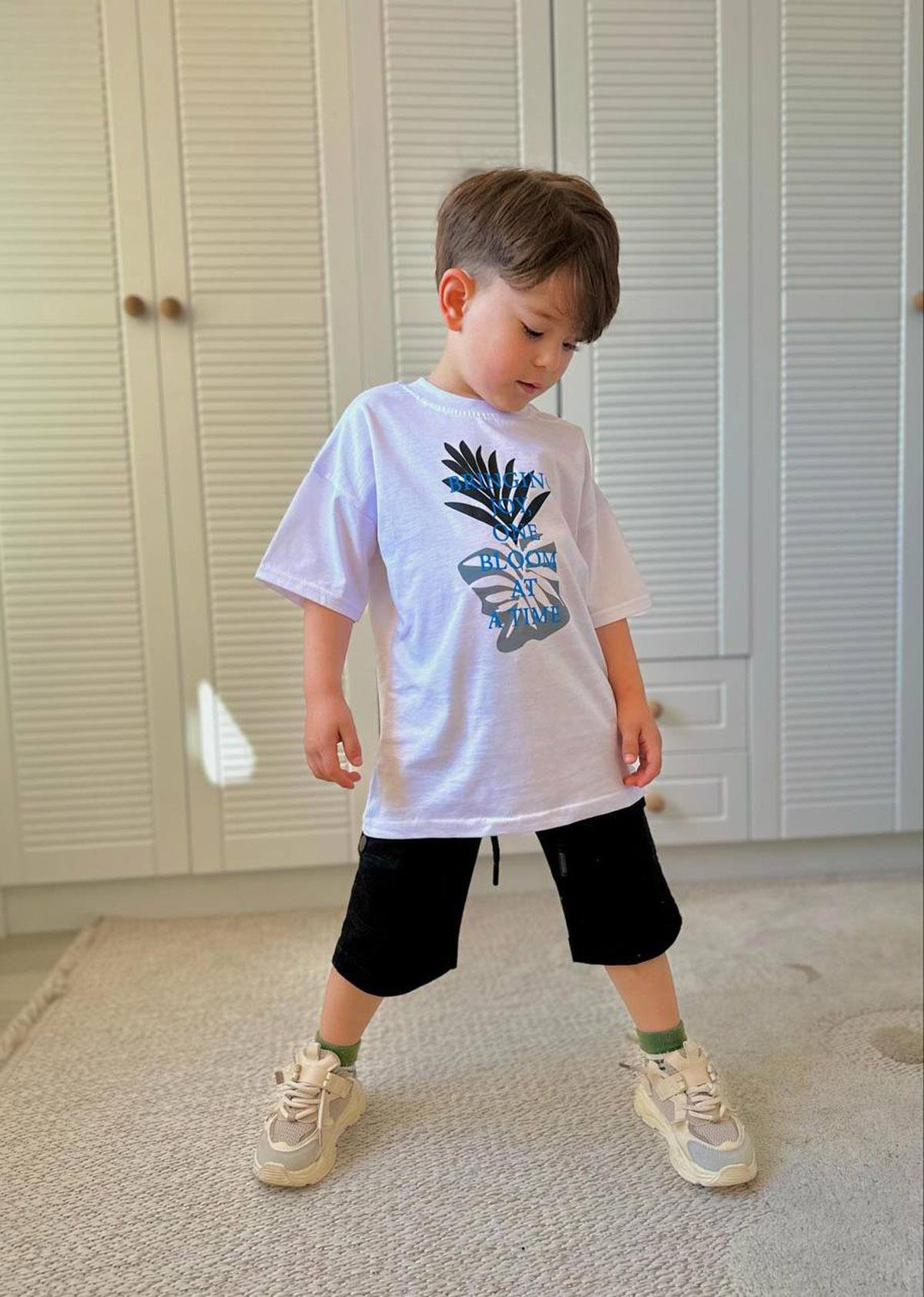Tshirt Kargo Cepli Şort Takım (3-10 Yaş)