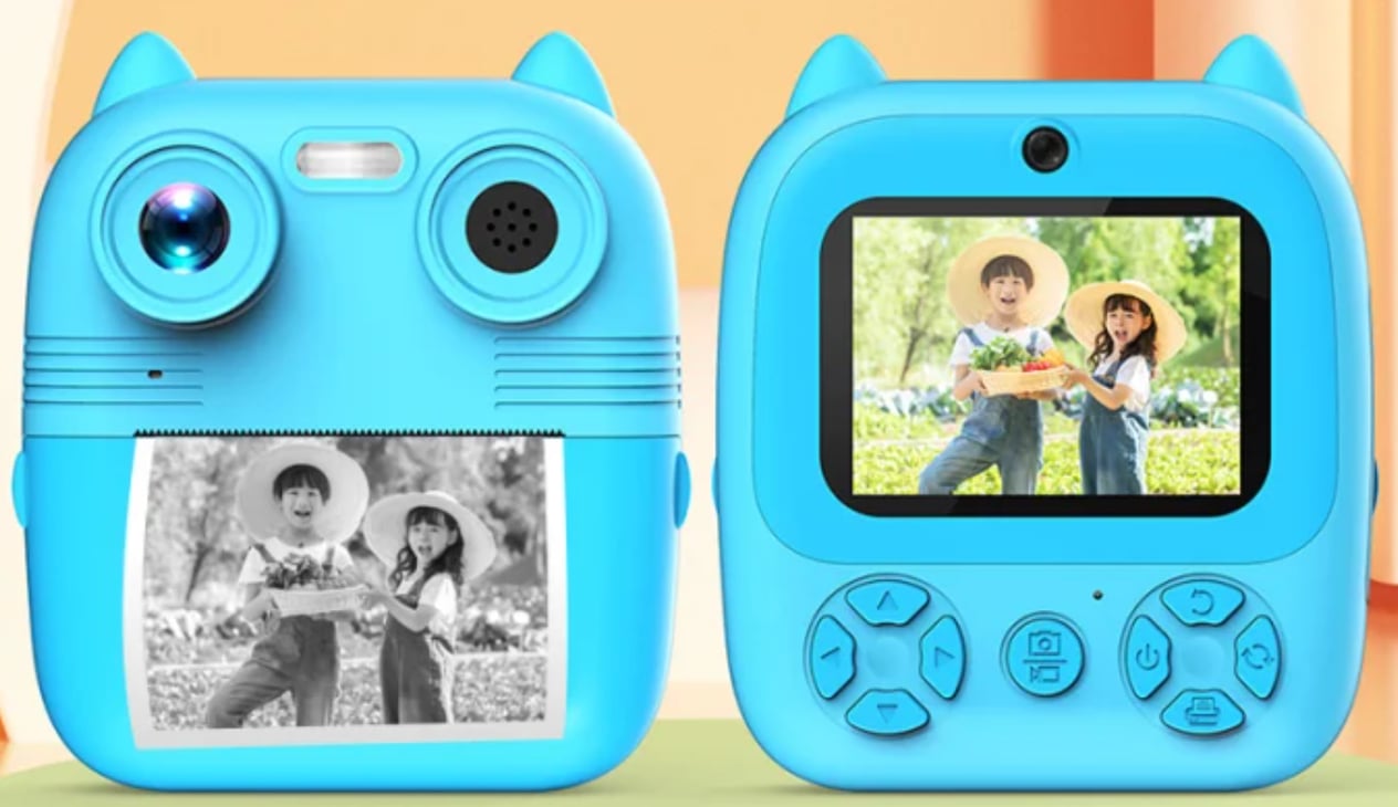 Anlık Termal Yazıcılı Dijital Çocuk Kamerası 2.0 Inç Hd 1080P Instant Photo Printer Camera 