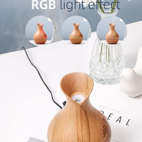 Dekoratif Led Işıklı Hava Nemlendirici Buhar Makinesi Aromatik Oda Kokusu Difüzörü 