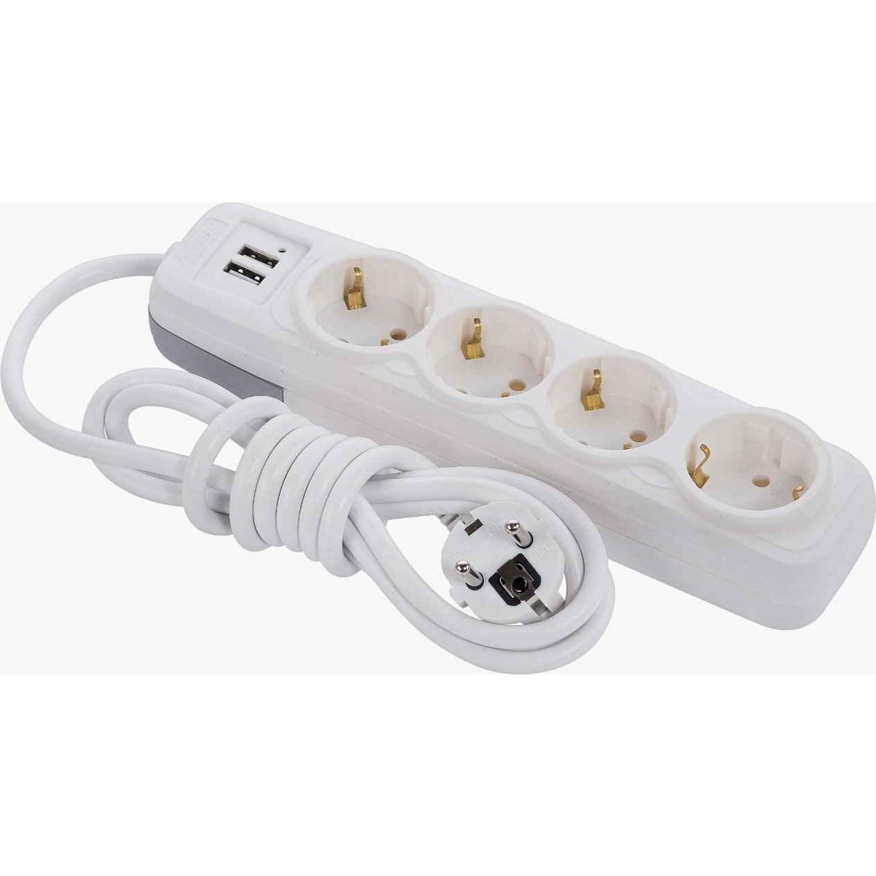 (DN 9213) 4 LÜ GRUP PRİZ 2 USB Lİ 2 METRE  