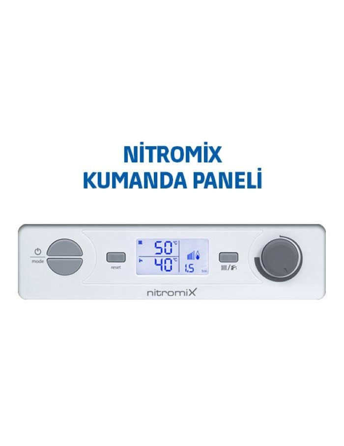 DEMIRDOKUMNITROMIX24DemirdökümDemirdöküm Nitromix P 24 kW Tam Yoğuşmalı Kombi + Baca Seti