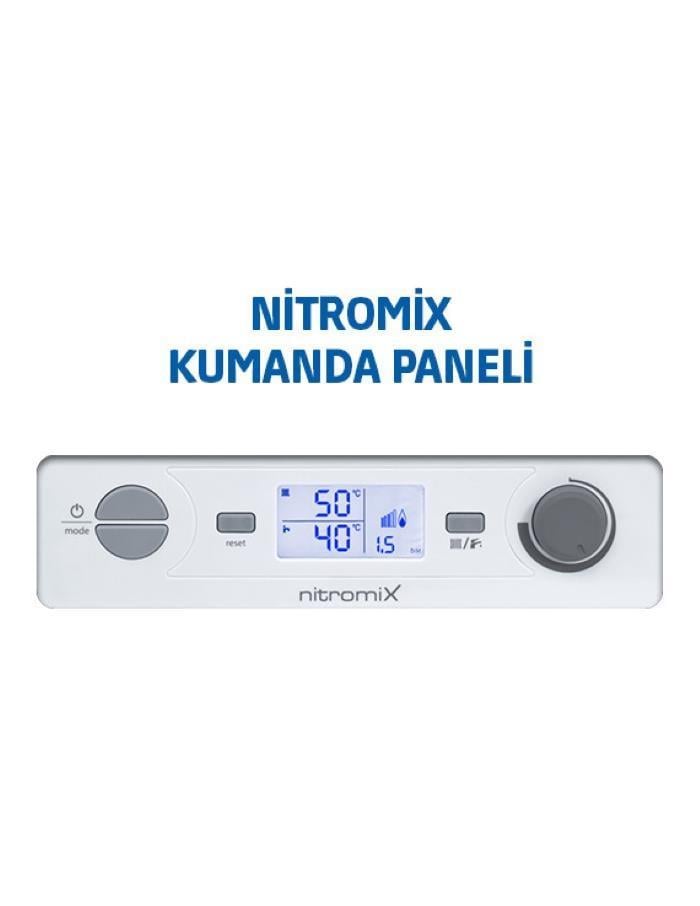 DEMIRDOKUMNITROMIX24DemirdökümDemirdöküm Nitromix P 24 kW Tam Yoğuşmalı Kombi + Baca Seti