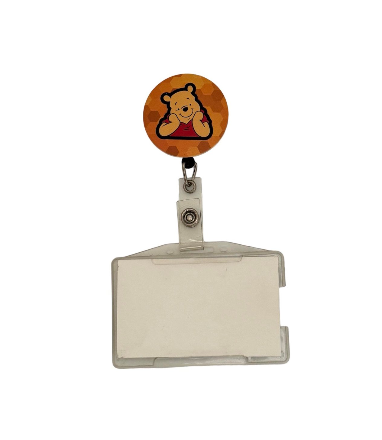 Winnie The Pooh Temalı Metal Yoyo Kartlık Yoyo Yaka Kartlığı