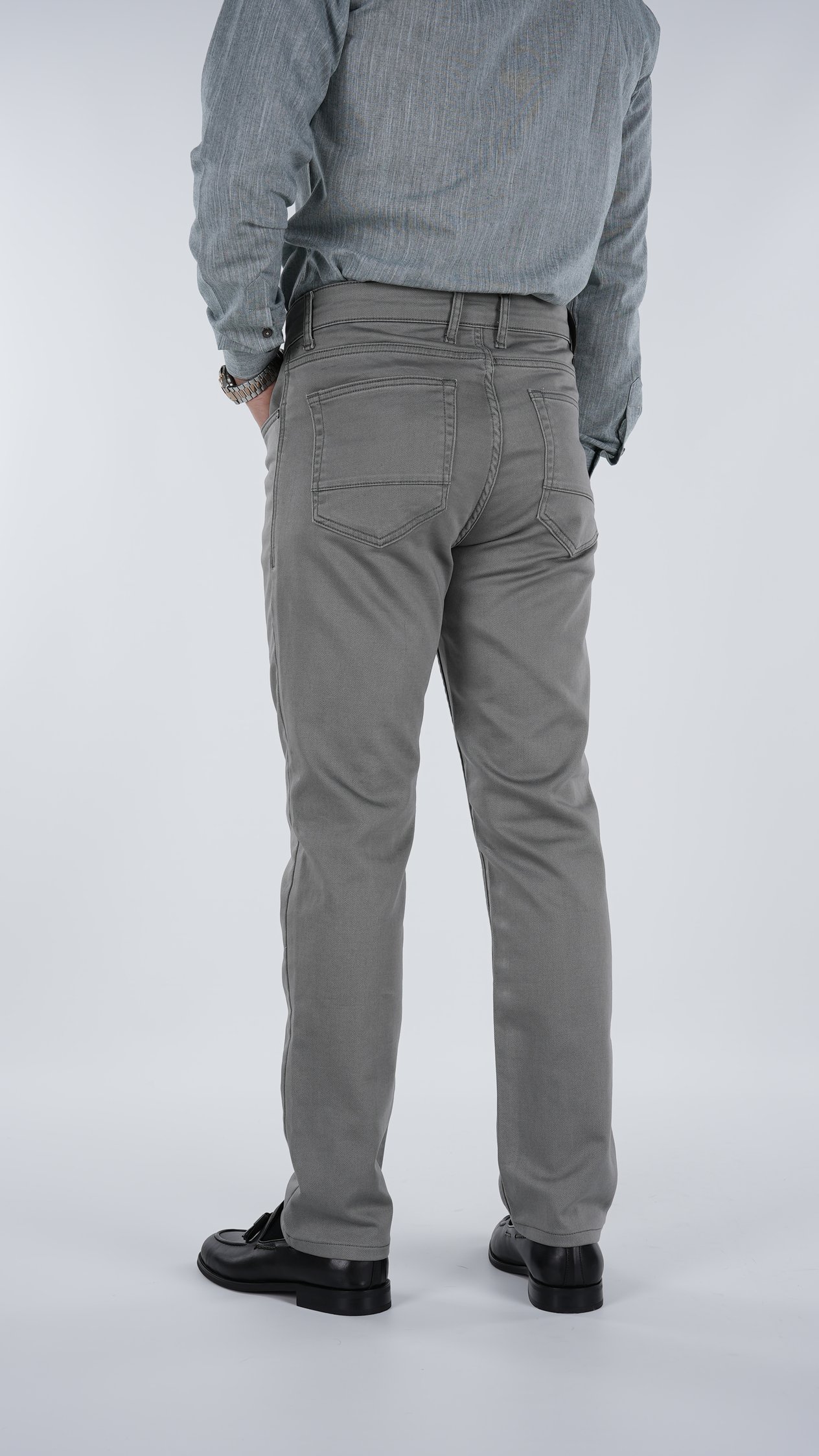 Erkek Denim Regular Rahat Kalıp Jeans Kot Cotton Pantolon - Toprak