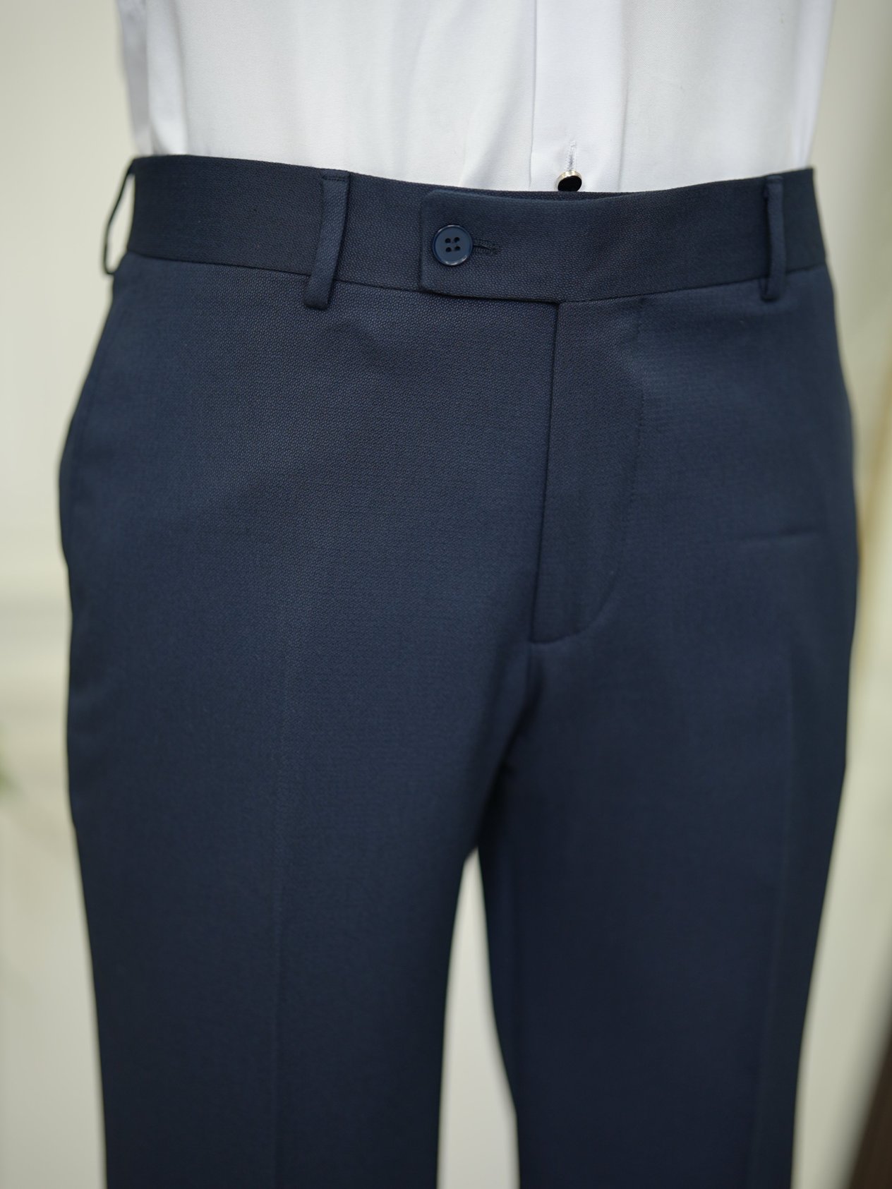 Erkek Kruvaze Smokin Damatlık Manşet Kollu Şall Yaka İtalyan Stil Slim Fit Ceket Pantolon Papyon-Koyu Lacivert