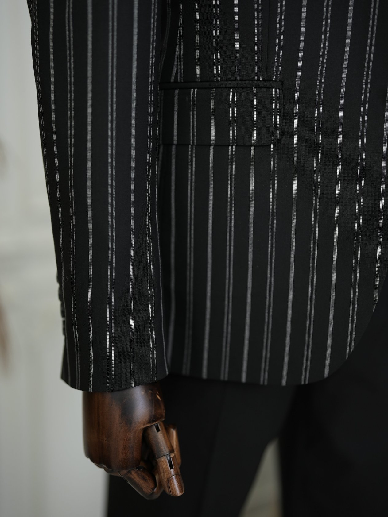 Slim Fit  Takım Elbise Ceket Yelek Pantolon - Siyah