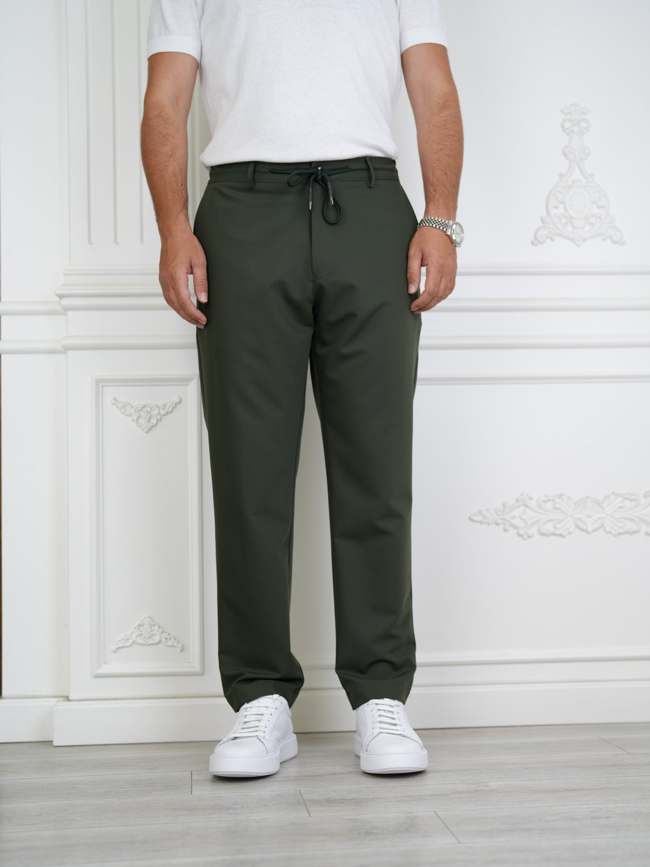 YÜKSEK BEL İTALYAN STİL JOGGER PANTOLON - Haki