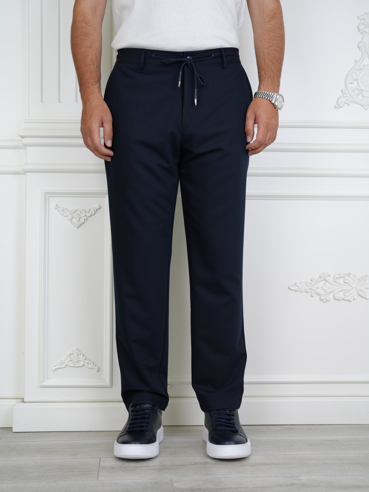 YÜKSEK BEL İTALYAN STİL JOGGER PANTOLON - Lacivert