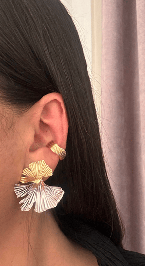 Tırtıklı Asimetrik Earcuff (Kıkırdak Küpesi)
