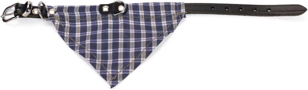 Karlıe Deri Bandanalı Boyun Tasma 42 cm Mavi
