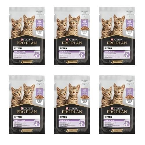 Pro Plan Pouch Kitten Hindili Yavru Kedi Maması 85 G - 6 Adet