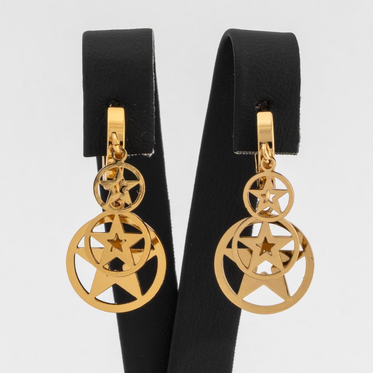 YILDIZ MODEL SHAKİRA GOLD RENK ÇELİK KÜPE