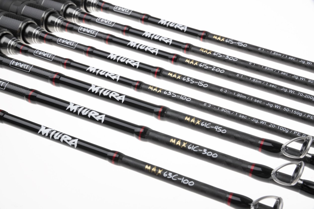 Hart Miura Max B5 185cm Drag Max 40Kg PE2-6 120/450g Slow Jig Kamışı