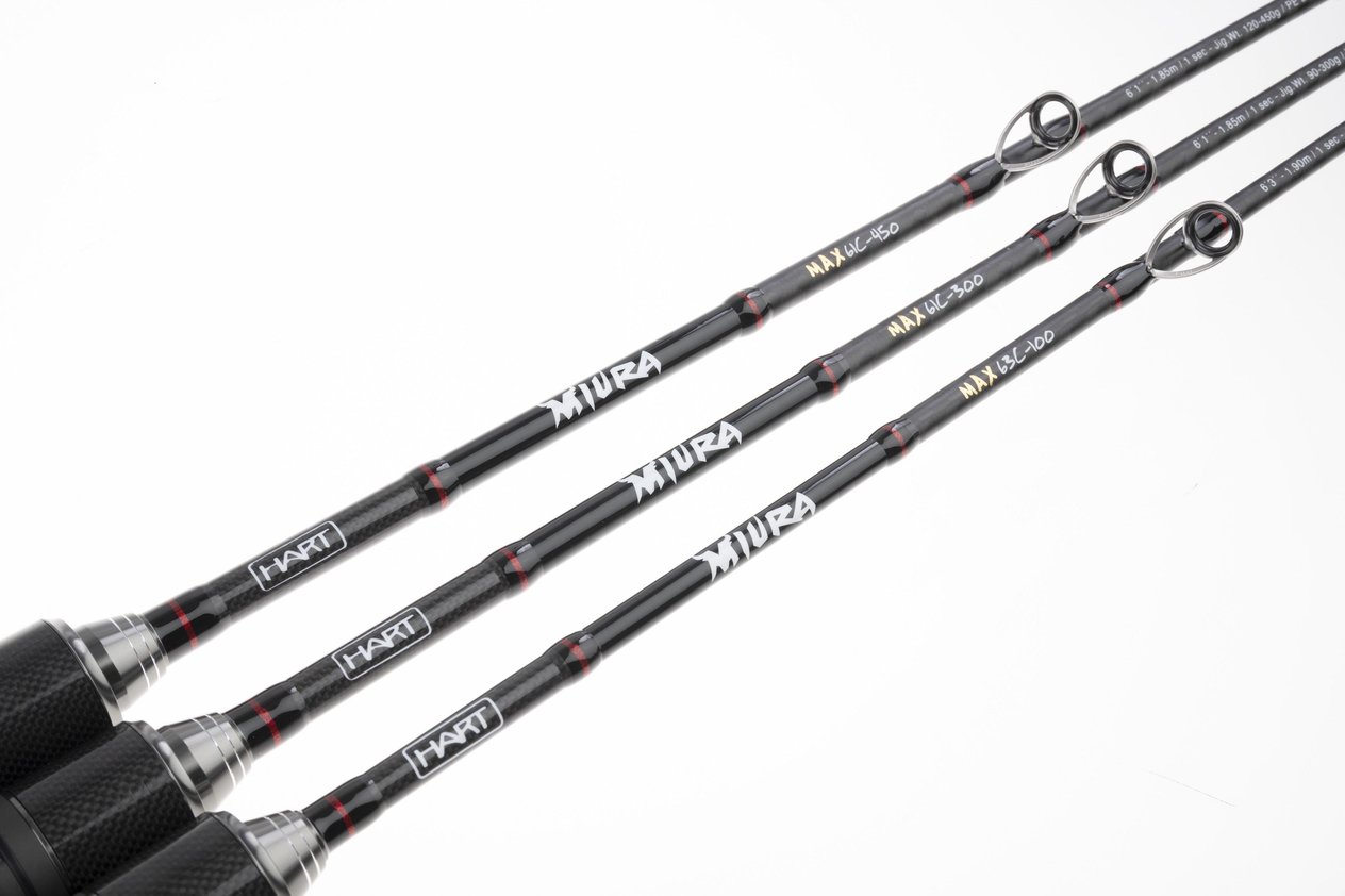 Hart Miura Max B5 185cm Drag Max 40Kg PE2-6 120/450g Slow Jig Kamışı