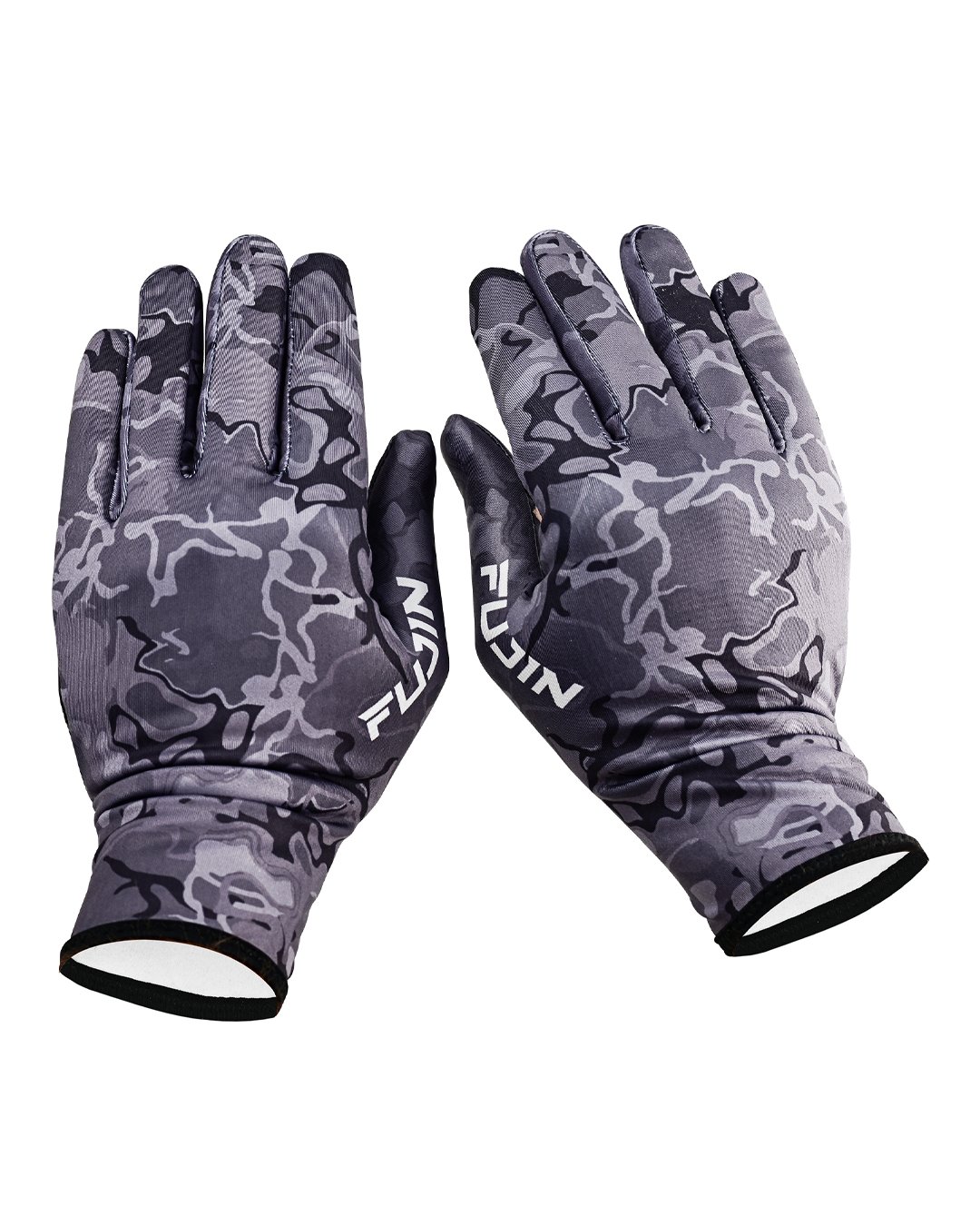 Fujin Pro Angler Winter Gloves Black Camo #M/L