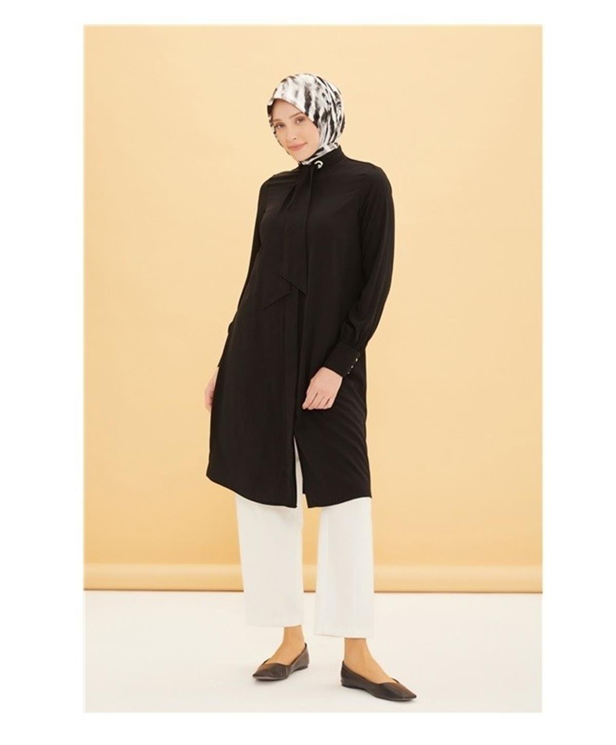 22YT468-1 Armine Trend Tunik Siyah