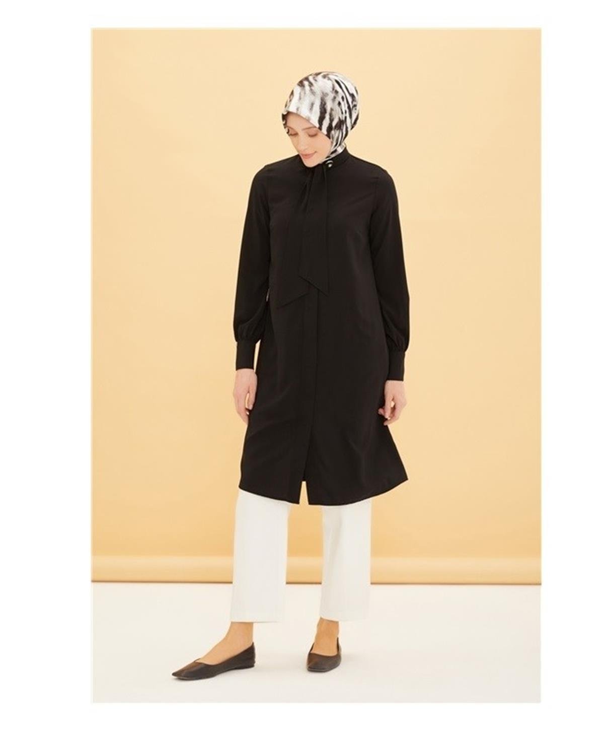 22YT468-1 Armine Trend Tunik Siyah