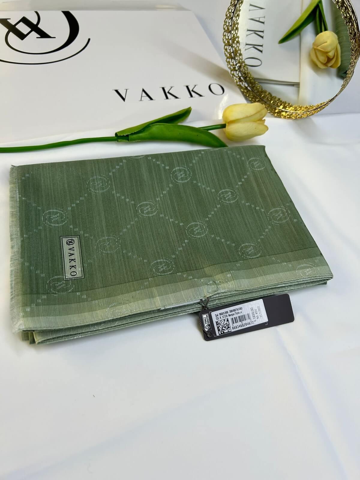 Vakko Hologram Yeni Sezon Şal Yeşil