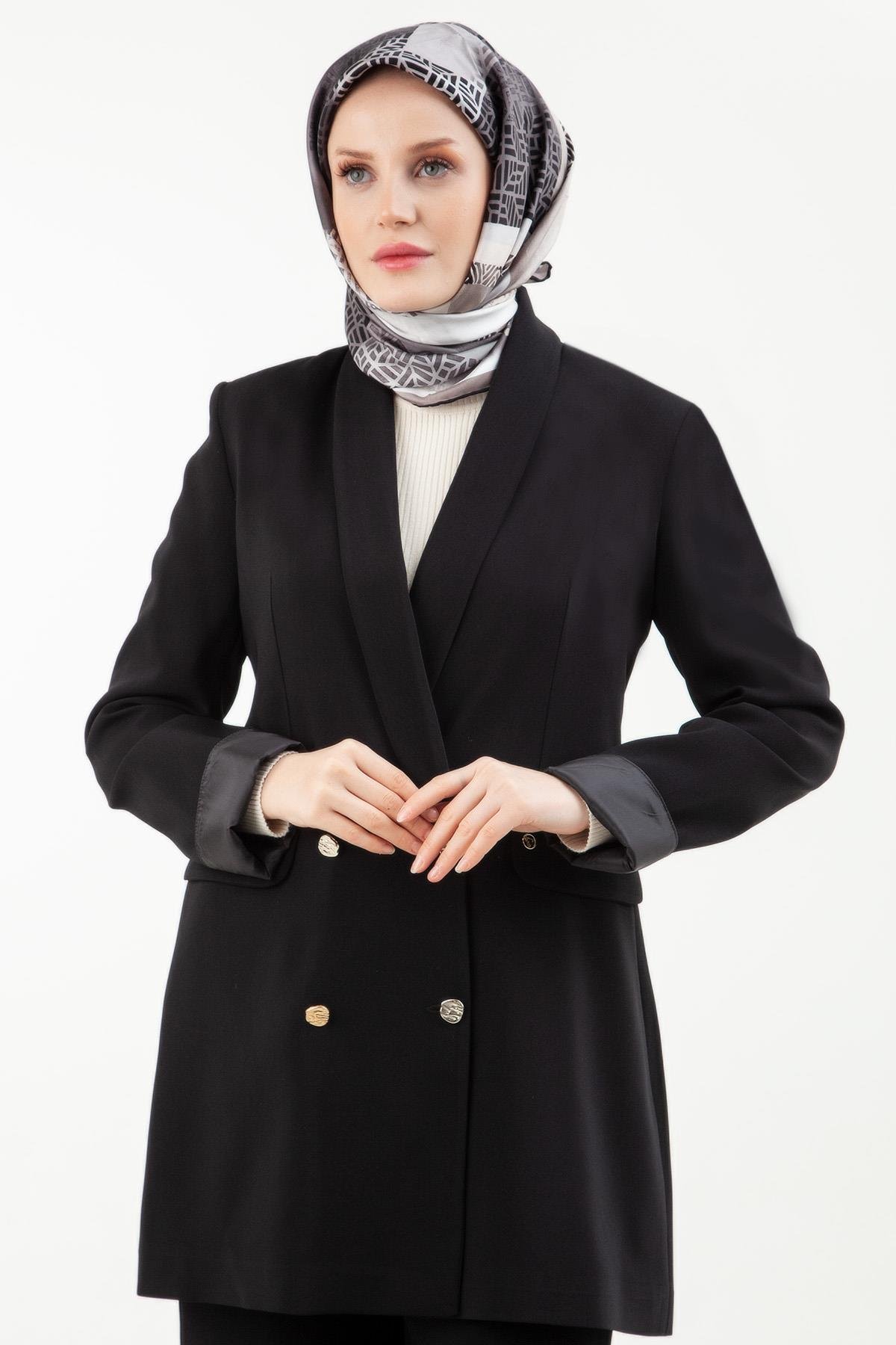 Armine Trend Ceket Siyah 23KT517