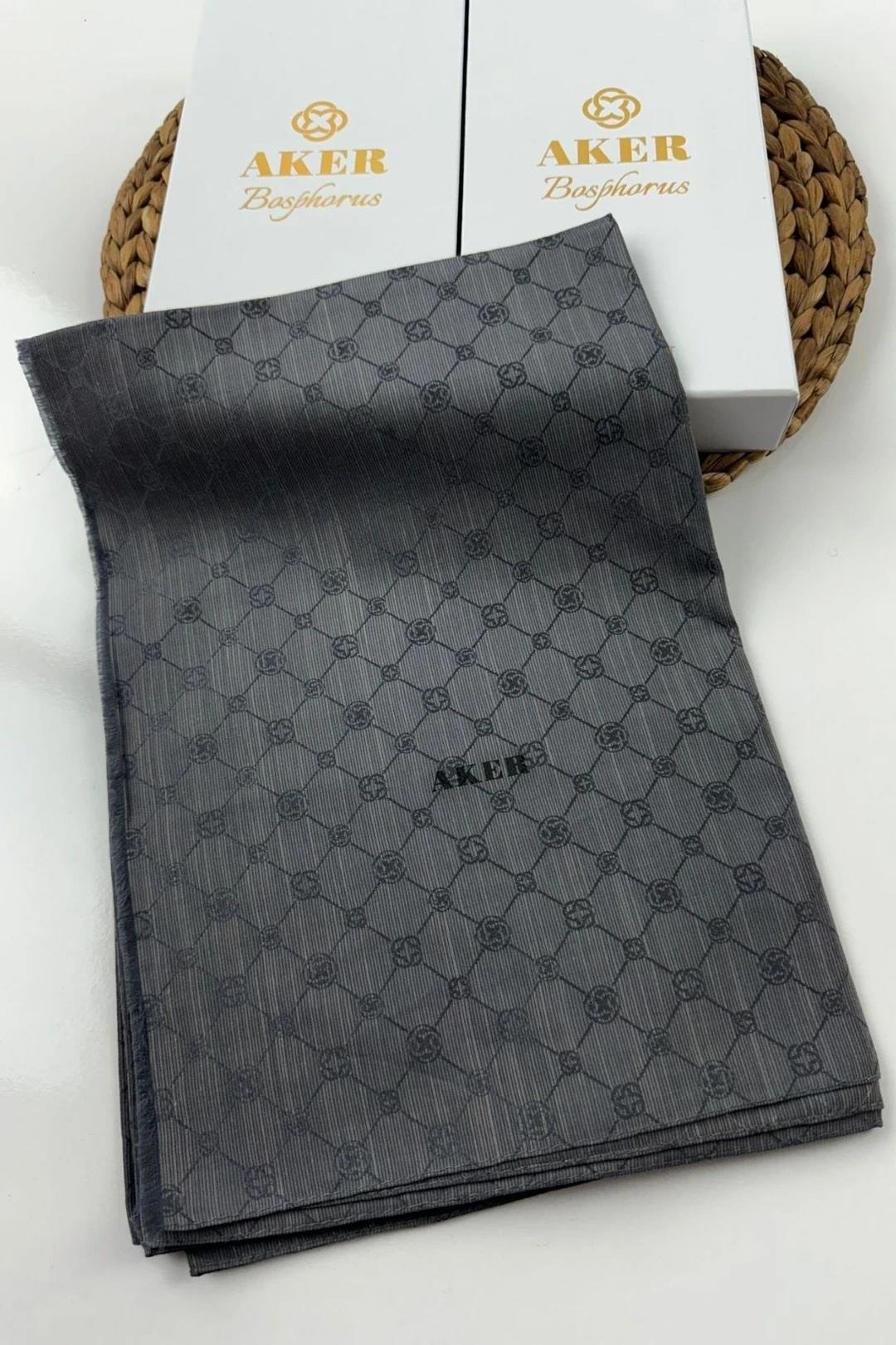 Aker Monogram Pamuk İpek Şal 8935979 - 974
