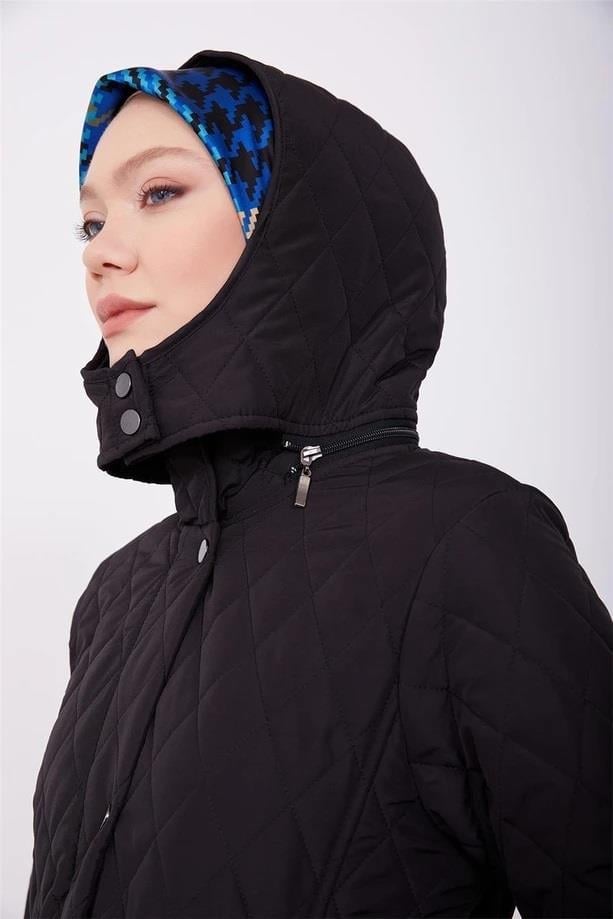 Armine Kapitone Mont 23Kd8802 Siyah