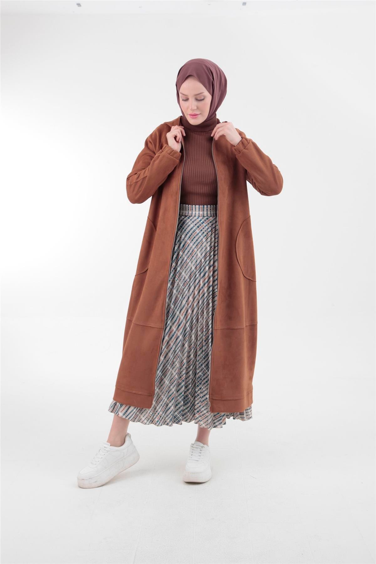 Armine Süet Kap 23KT513 Taba