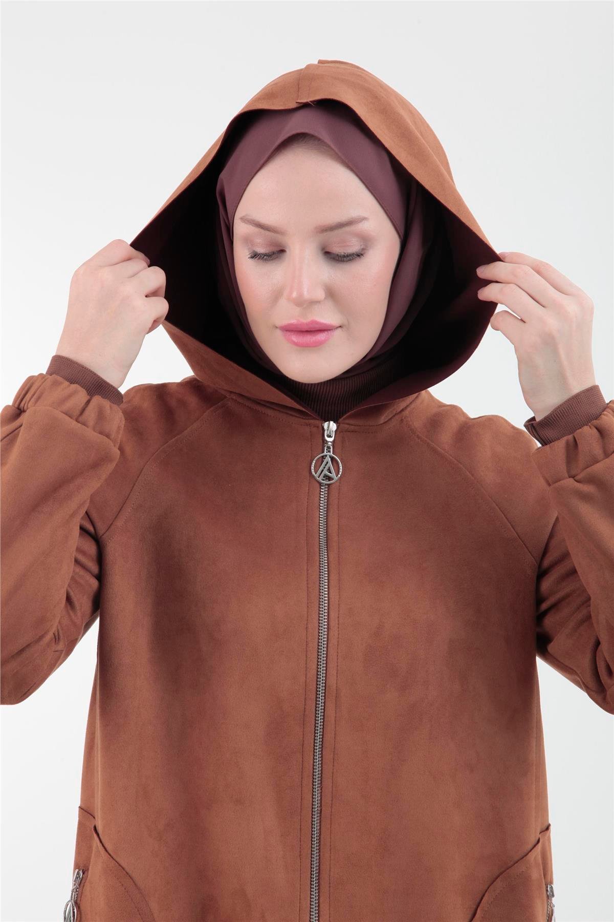 Armine Süet Kap 23KT513 Taba