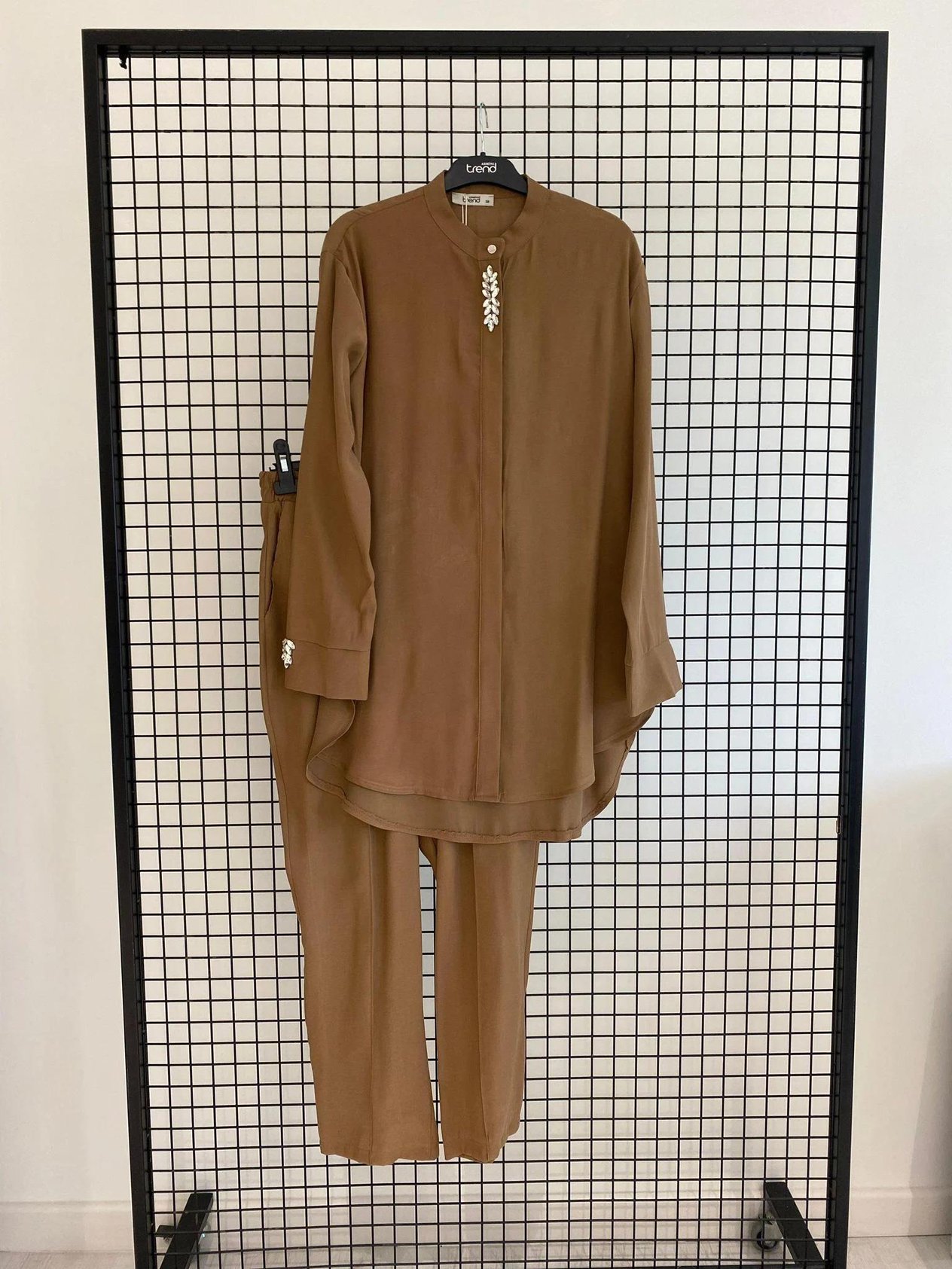 Armine TREND Asimetrik Kesim Bayan Takım Camel 25YT6108