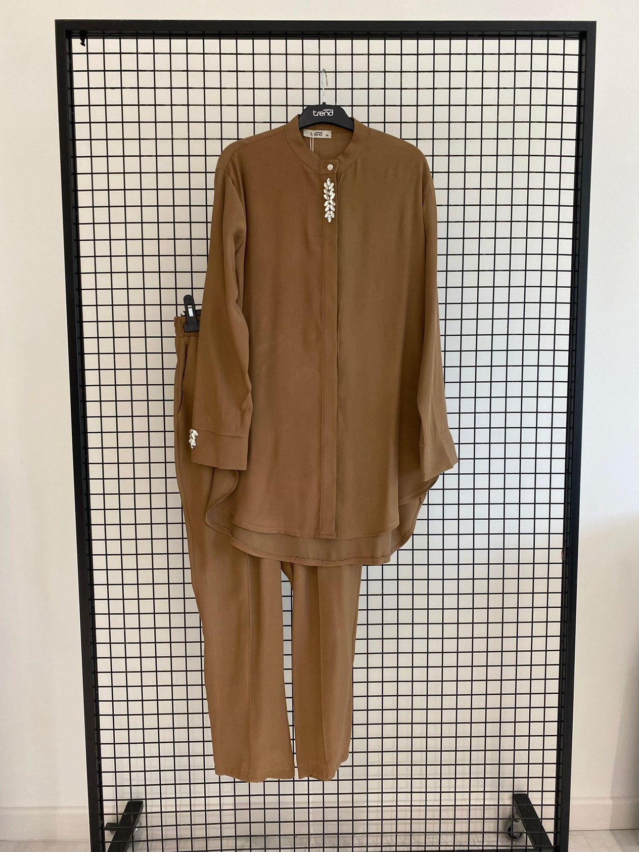 Armine TREND Asimetrik Kesim Bayan Takım Camel 25YT6108
