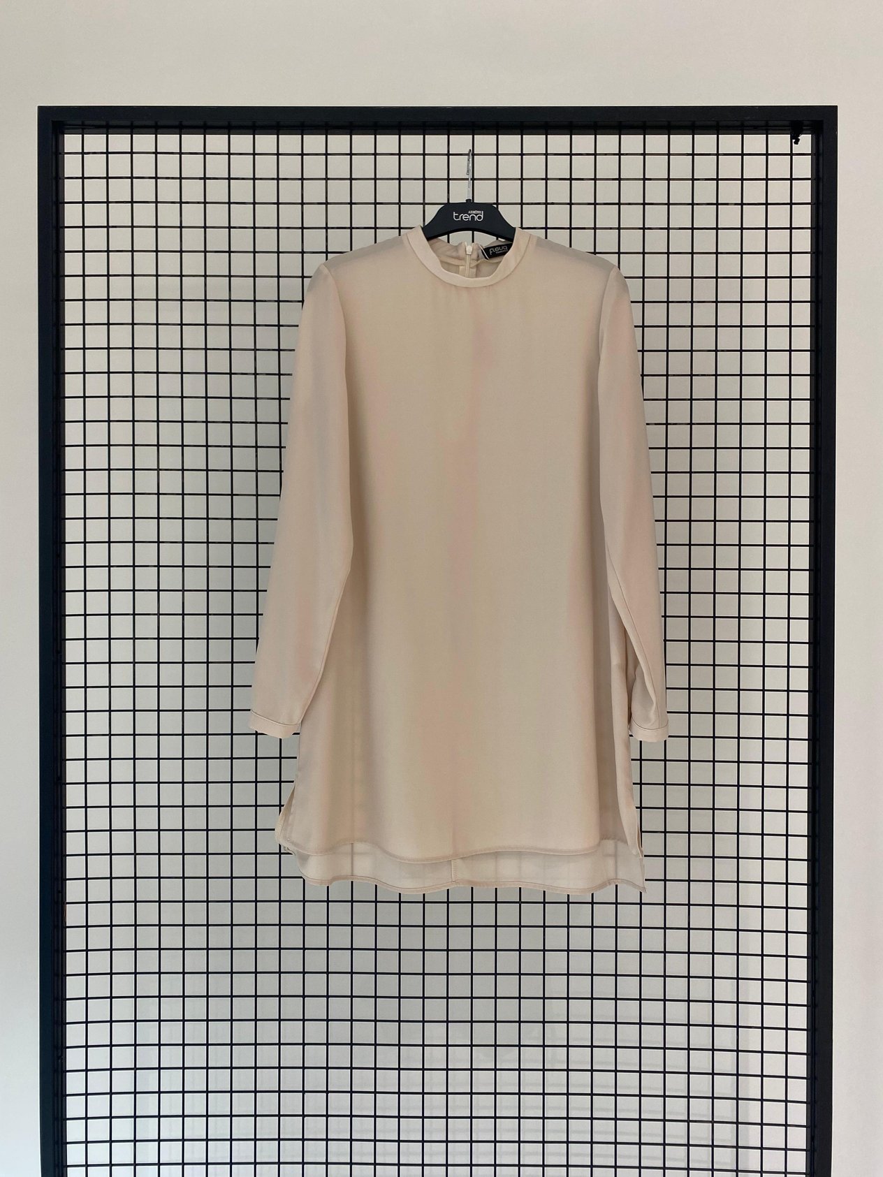 Armine TREND Asimetrik Kesim Kurtarıcı Tunik Bej 25YT411