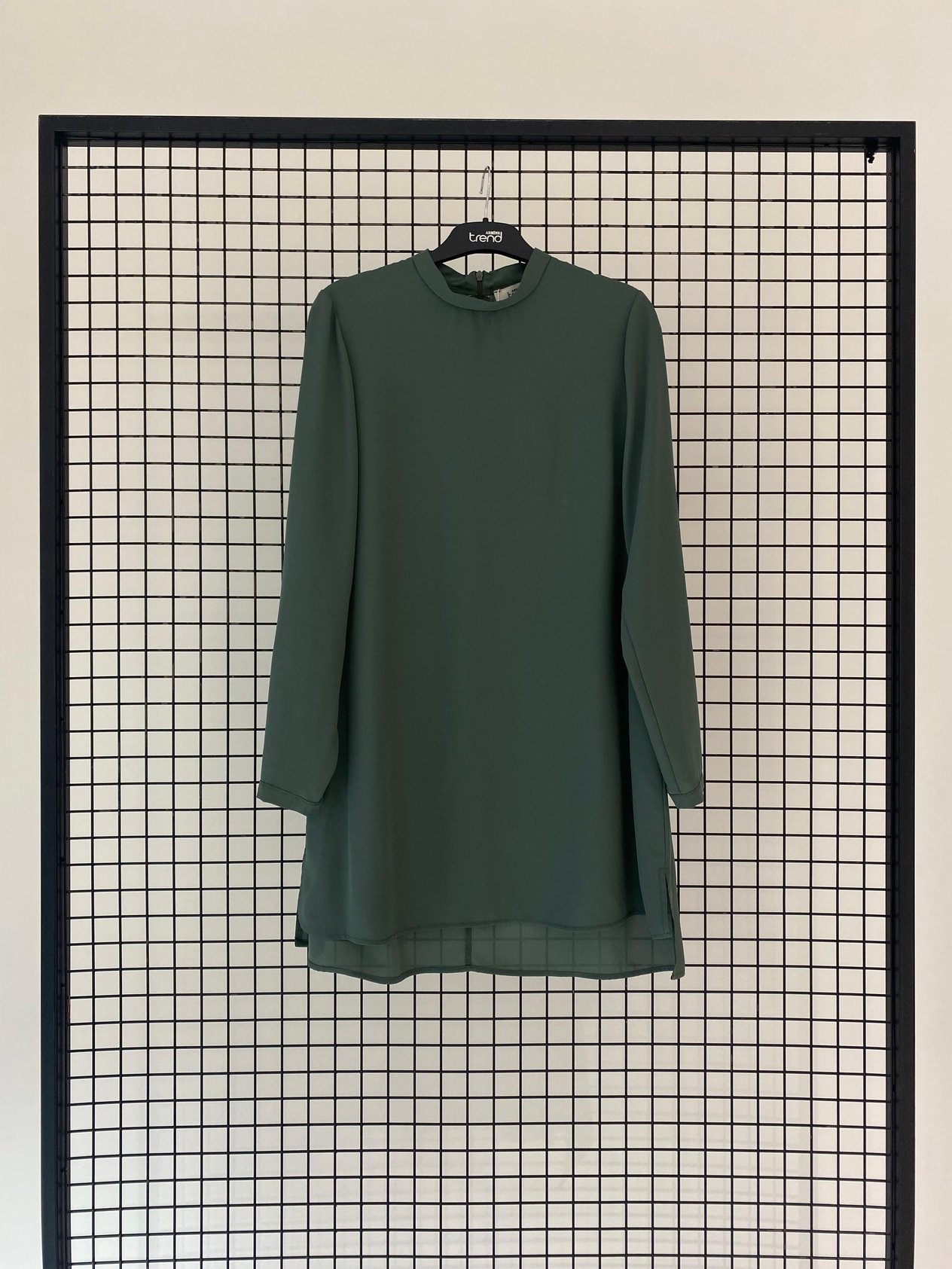Armine TREND Asimetrik Kesim Kurtarıcı Tunik Haki 25YT411