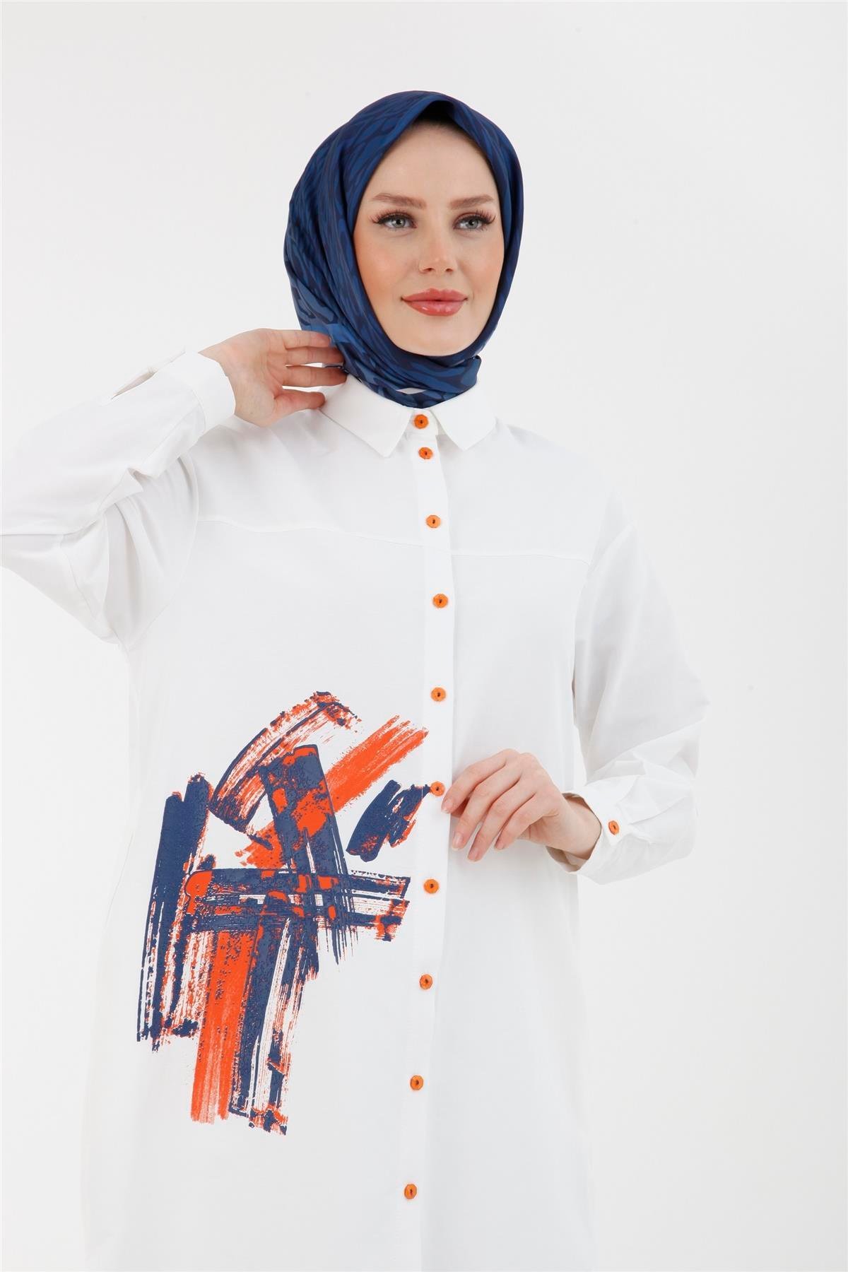 Armine Trend Gömlek 23YT415 Ekru Pudra