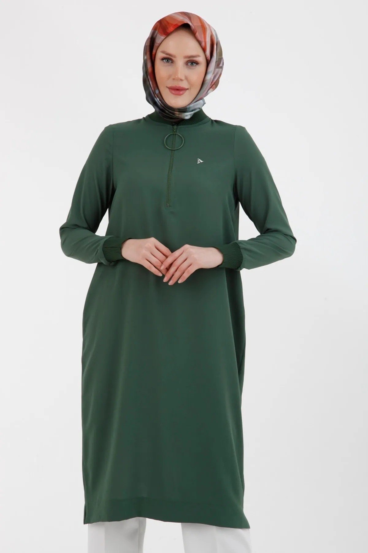 Armine Trend Halkalı Tunik 23YT424 Yeşil
