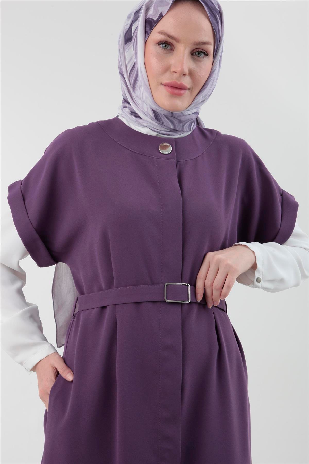 Armine Trend Kemer Detaylı Takım 23YT641 Mor