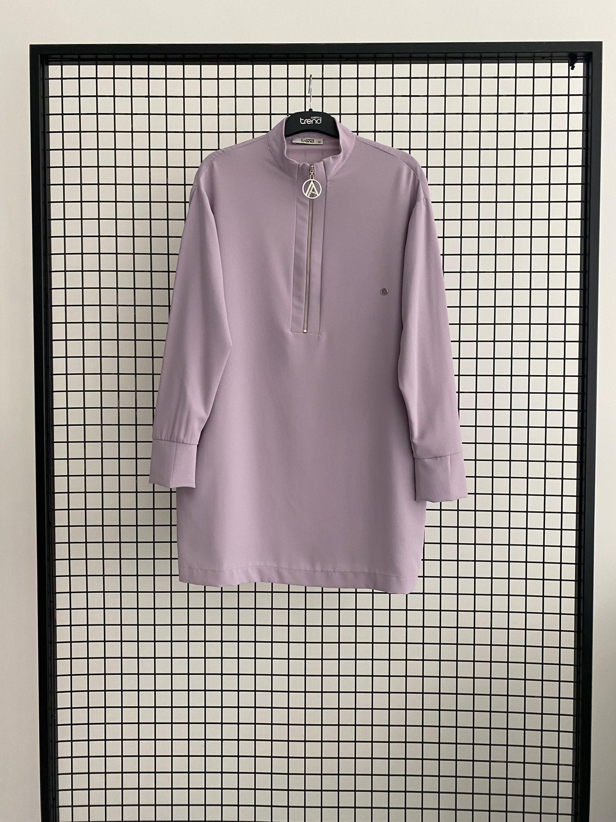 Armine TREND Önden Fermuarlı Tunik Lila 25YT153