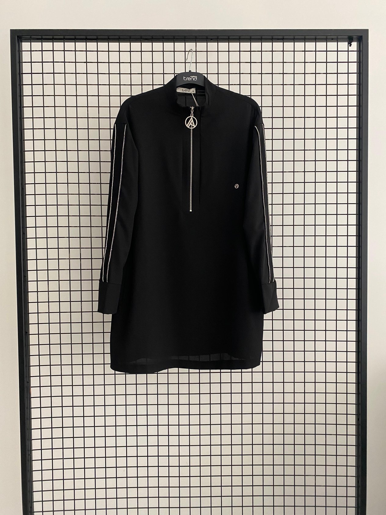 Armine TREND Önden Fermuarlı Tunik Siyah 25YT412