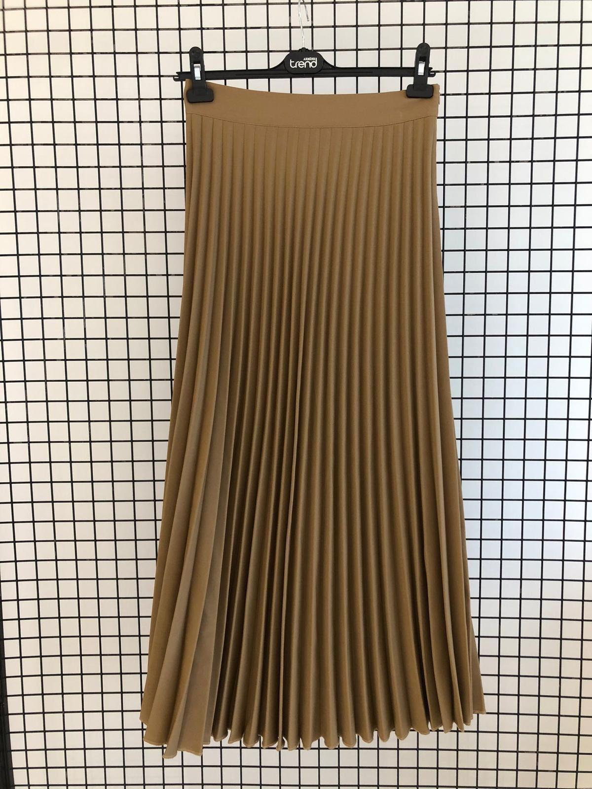 Armine TREND Pileli Etek Camel 25KT102