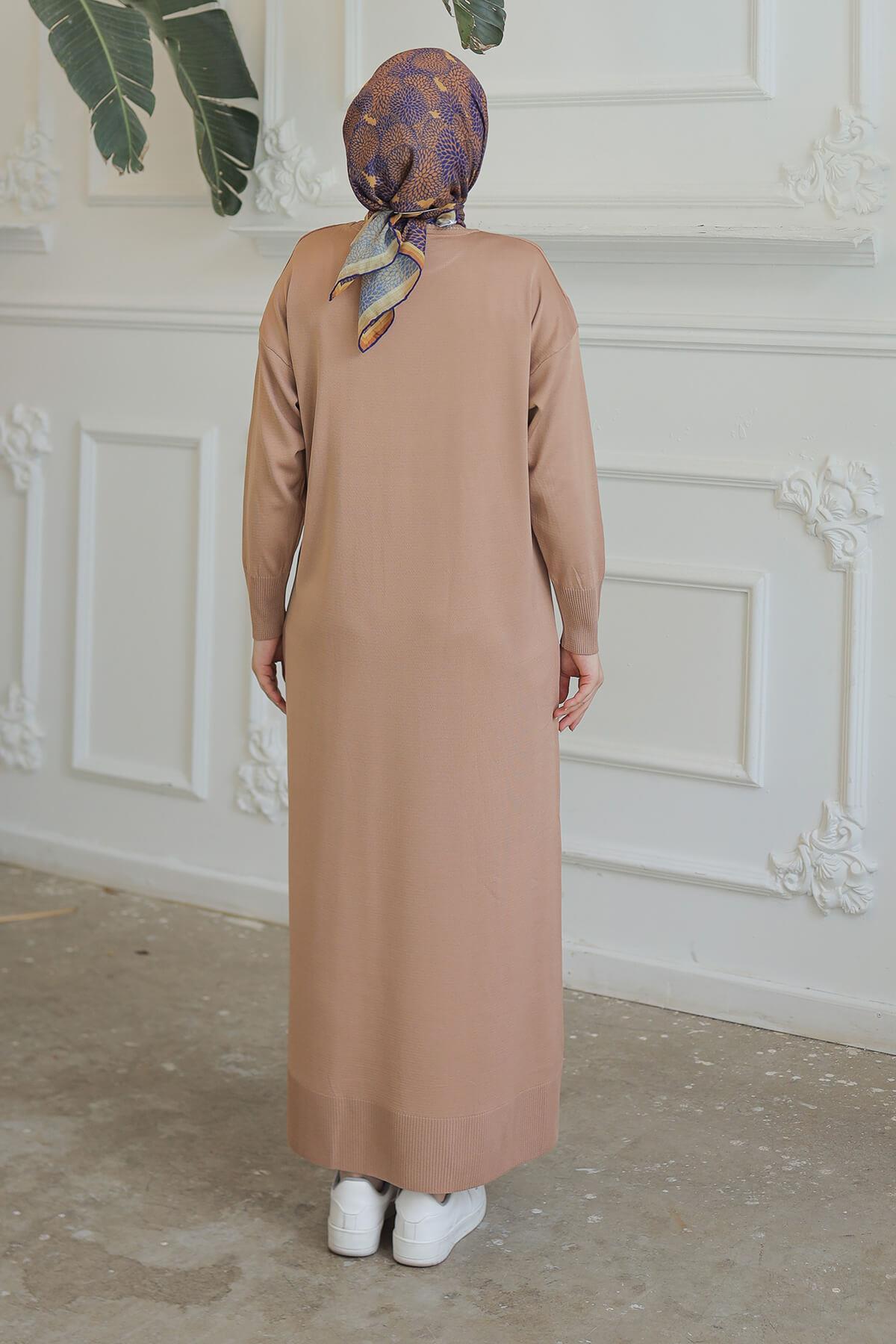 Armine TREND Triko Elbise Latte 24KTD900
