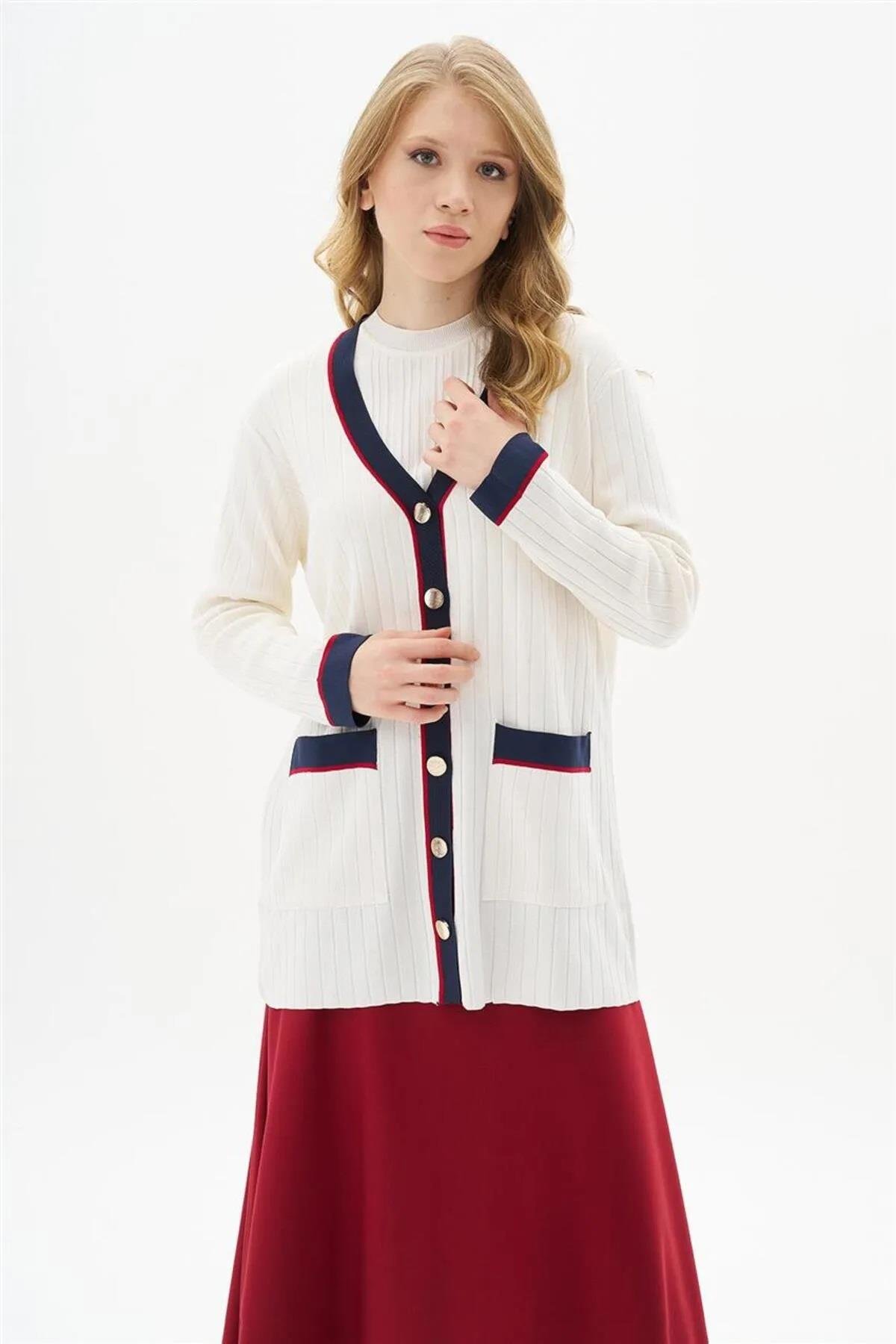 Armine Trend Triko Hırka Kemik 24KTD500