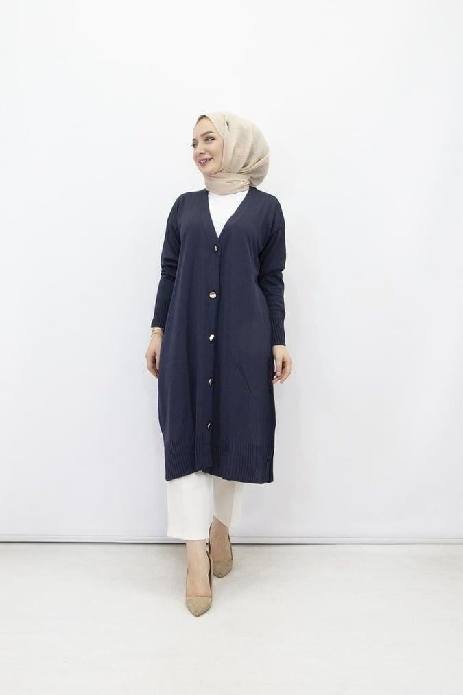 Armine TREND Triko Hırka Lacivert 24KTD502
