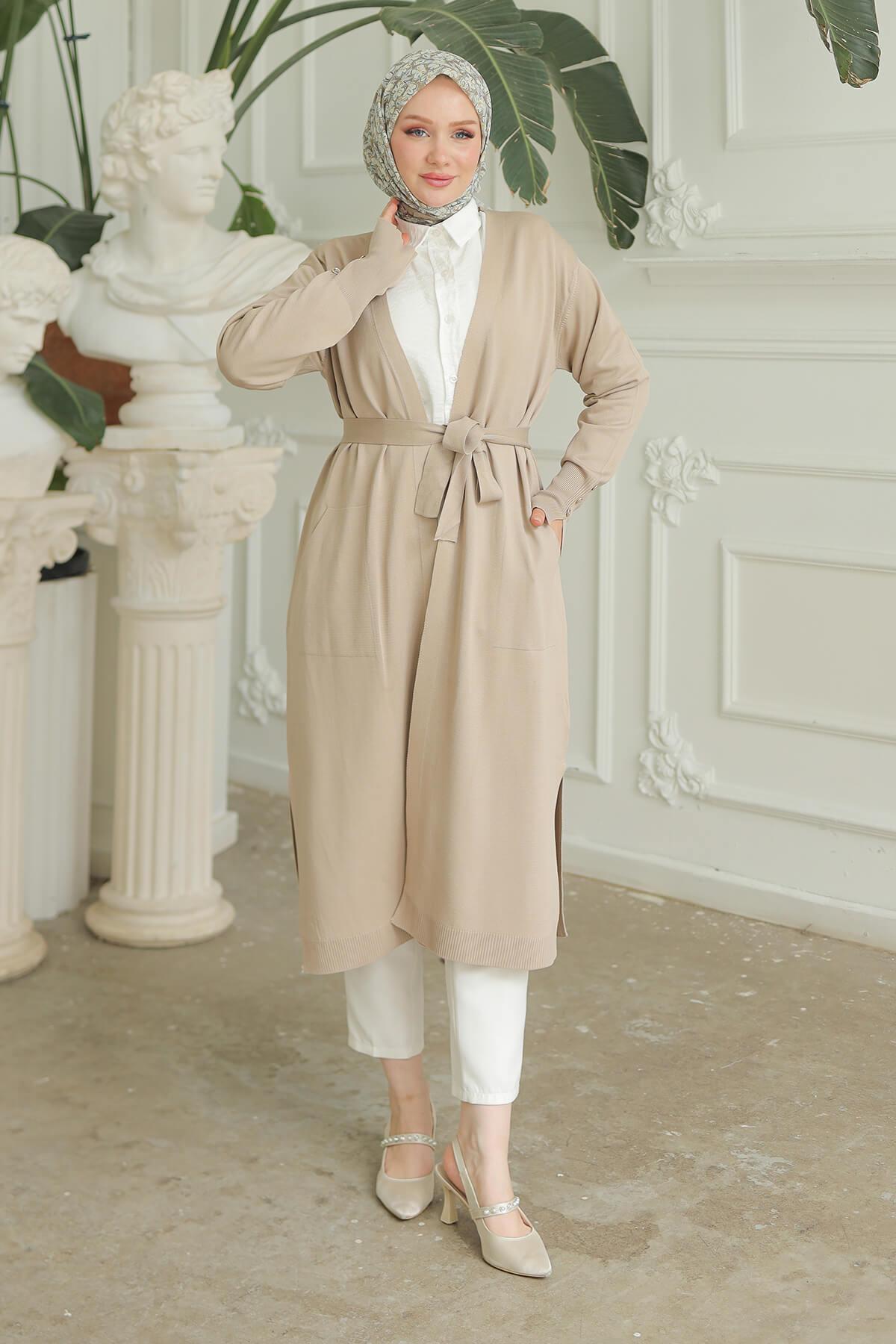 Armine TREND Triko Hırka Taş 24KTD501