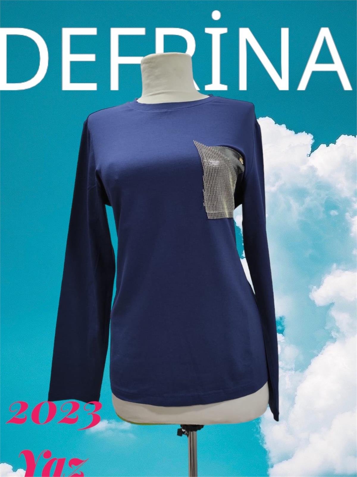 Defrina File Cep Komb. Bluz 11002 Lacivert
