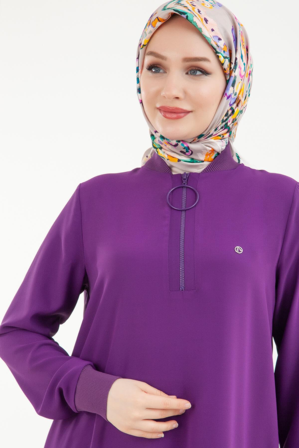 Armine TREND Halkalı Tunik Yaz Sezonu 24YT436 Mor