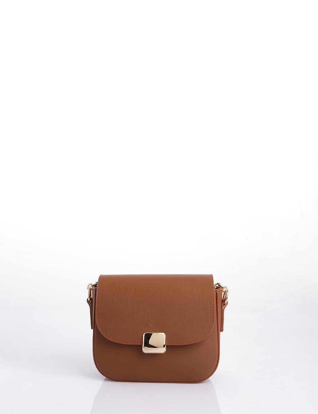 Kayra Toka Detaylı Flap Çanta Camel KY-B25-CNT46