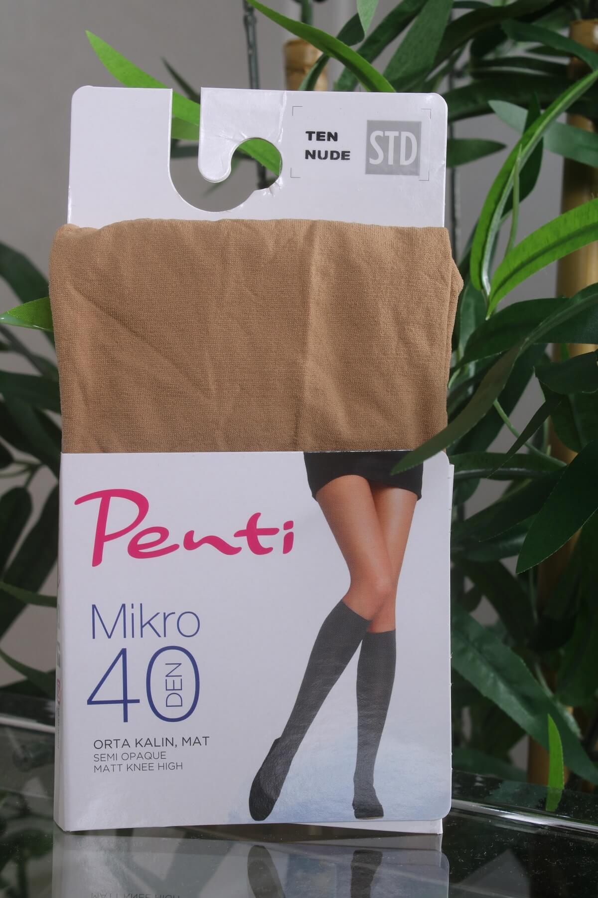Penti Mikro 40 Dizaltı Çorap Ten